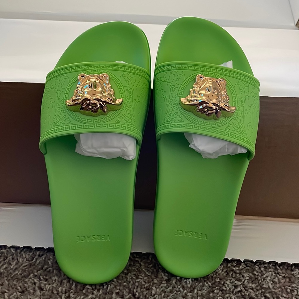 Authentic brand new Versace slides